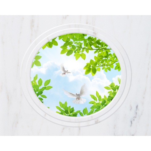 Панель потолочная ПВХ Novita 3D Голуби