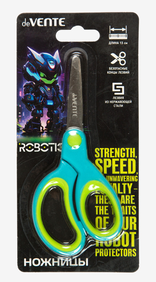 Ножницы 130 мм детские ДЕВЕНТЕ Роботик (8010510)