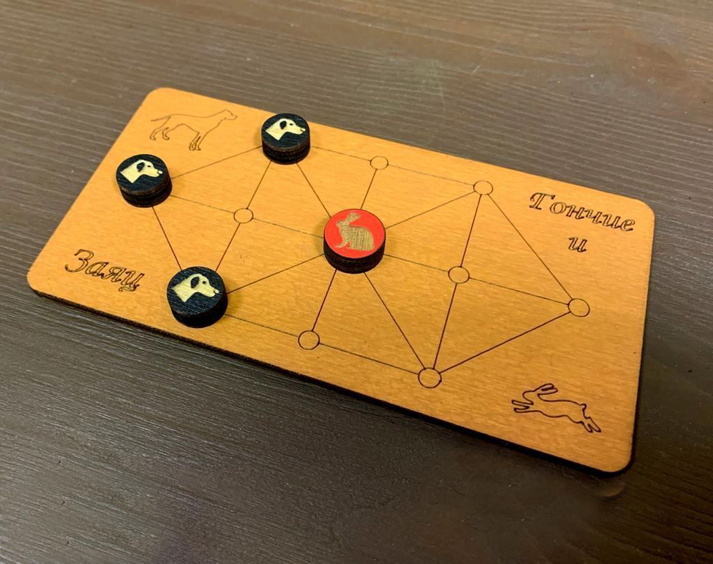 Средневековая настольная игра Заяц и гончие