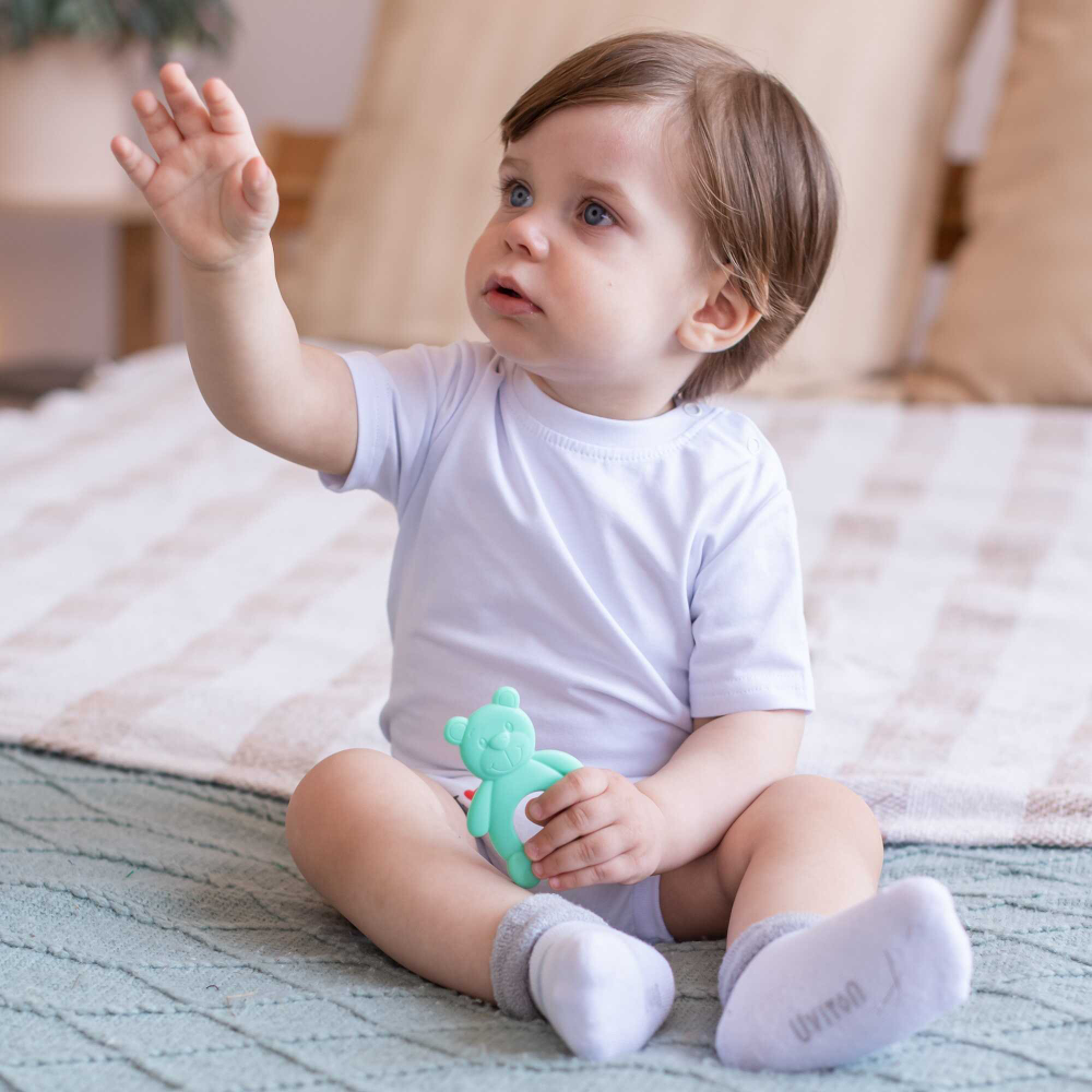 Прорезыватель Uviton силиконовый Bear зеленый