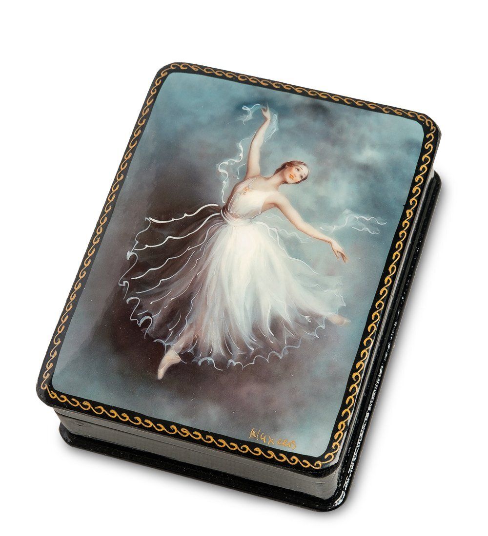 Народные промыслы ШК-19/ 8-B Шкатулка в технике декупаж «Балет» (10х8х3,5)