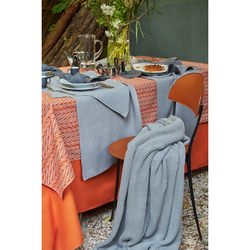 Скатерть 170х170 Tkano Russian North оранжевая