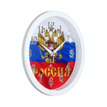 2222-274 Часы настенные круг d=22см, корпус белый "Россия""21Век"