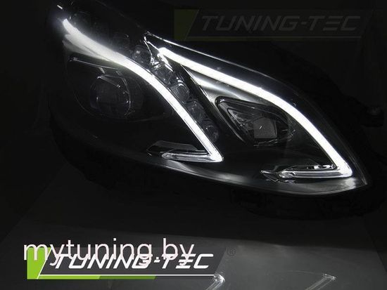 Фары передние BLACK LED DRL для Mercedes E W212 FL