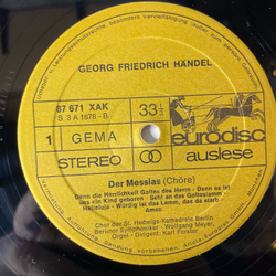 Винтажная виниловая пластинка LP Сборник Классической Музыки Handel Гендель, Bach Бах, Karl Forster Der Messias, Matthauspassion (Германия 1973)