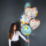 Фольгированный шар «Большого счастья. Цветы», 46 см