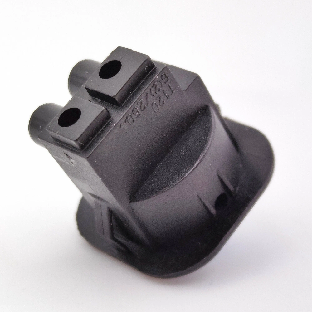 Выключатель клавишный круглый 250V 6А (2с) под винт ON-OFF синий (+провода 15 см с НШВИ)