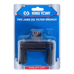 KING TONY (9AE53-115) Съемник масляных фильтров 1/2", 80-115 мм, двухзахватный