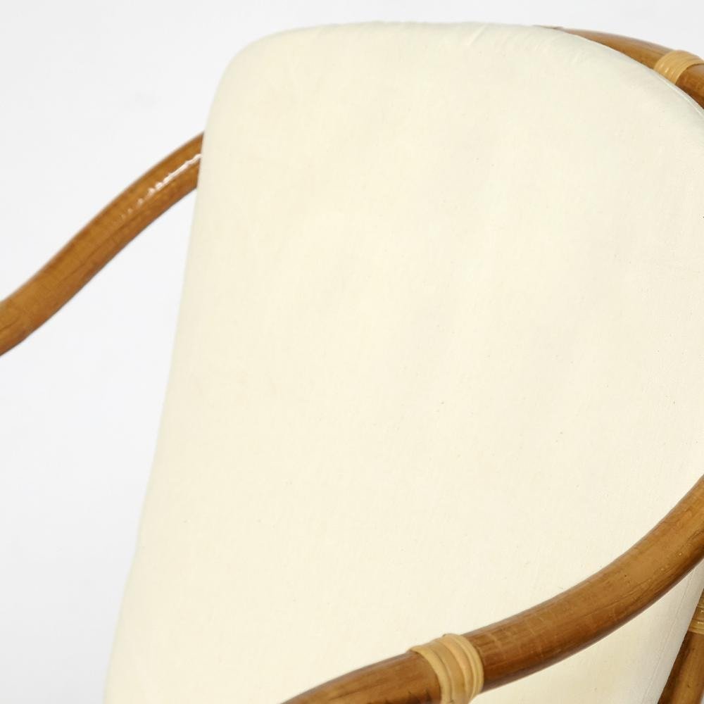 Комплект террасный AKIRA /с подушкой/ skin rattan eco, 54х60х78см / D46х40см, Natural (натуральный)