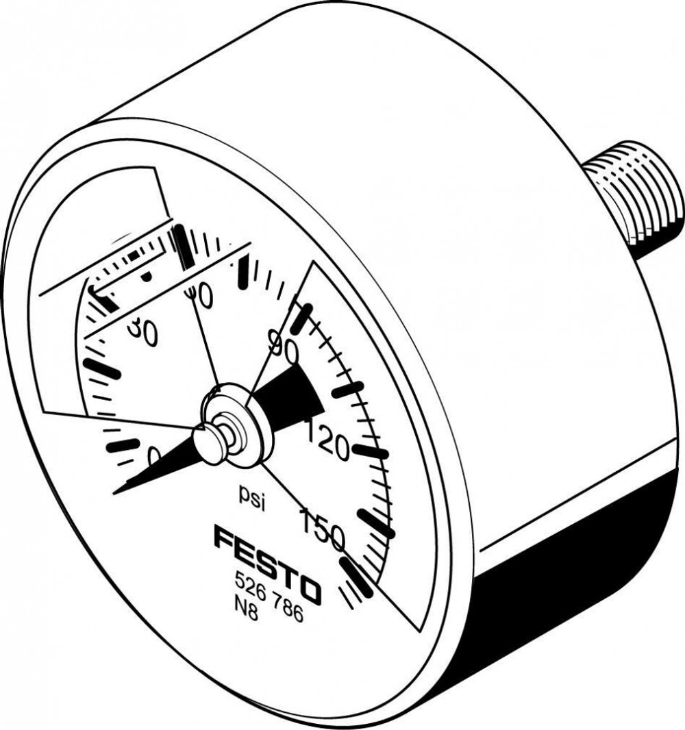 MA-50-145-R1/4-PSI-E-RG Манометр