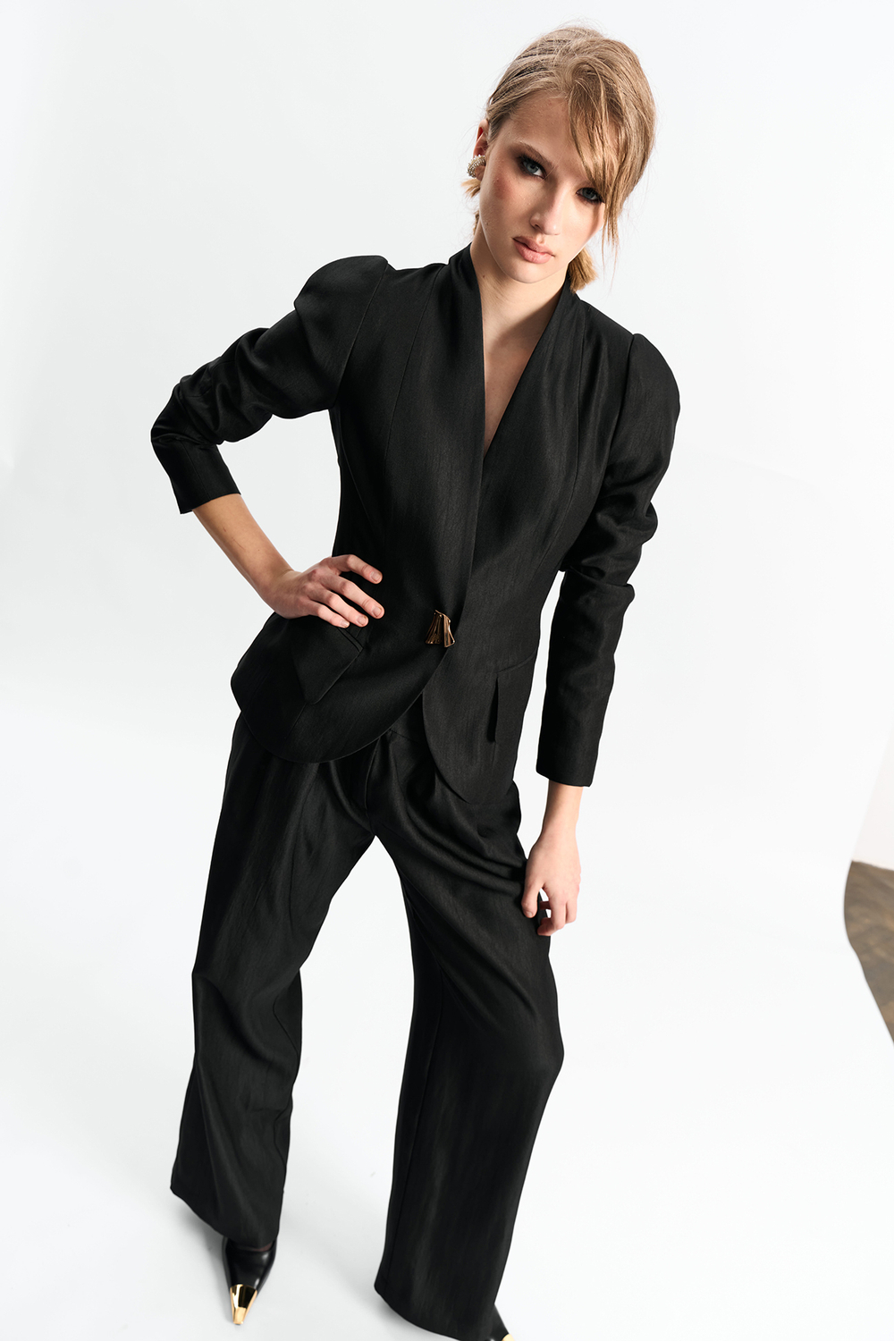 Брюки-палаццо 1276 черный