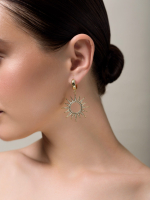 Серьги "Sun" Gold