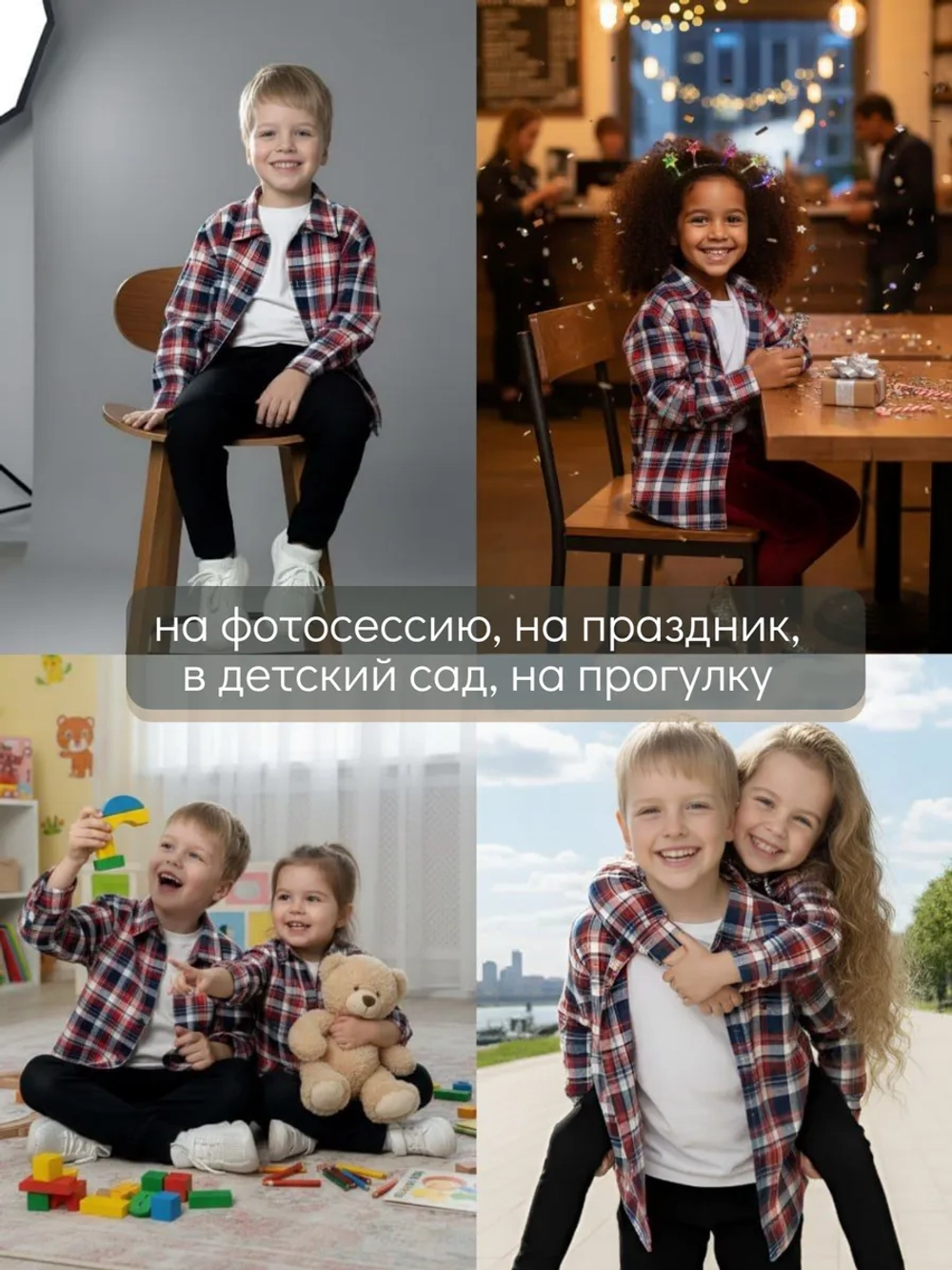 Рубашка в клетку