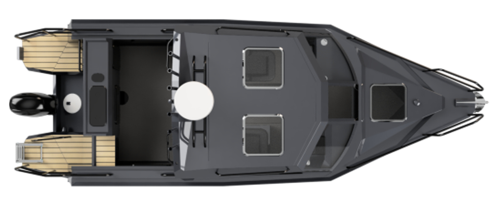 Алюминиевый катер BERKUT Active Cabin