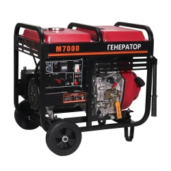 Дизельные генераторы электрический 6.5 кВт Объем топливного бака 12,5 л
