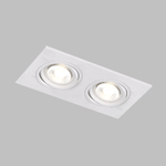 DK3022-WH Встраиваемый светильник, IP 20, 10 Вт, GU5.3, LED, белый, пластик