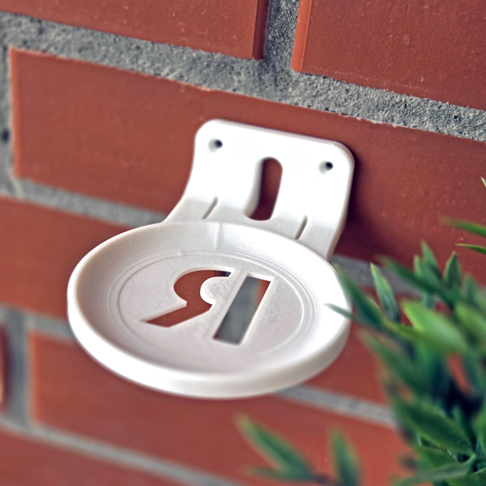 Настенный кронштейн-полка для Яндекс станций (Алиса) МИНИ 3, белый, 3D печать, для модели YNDX-00027