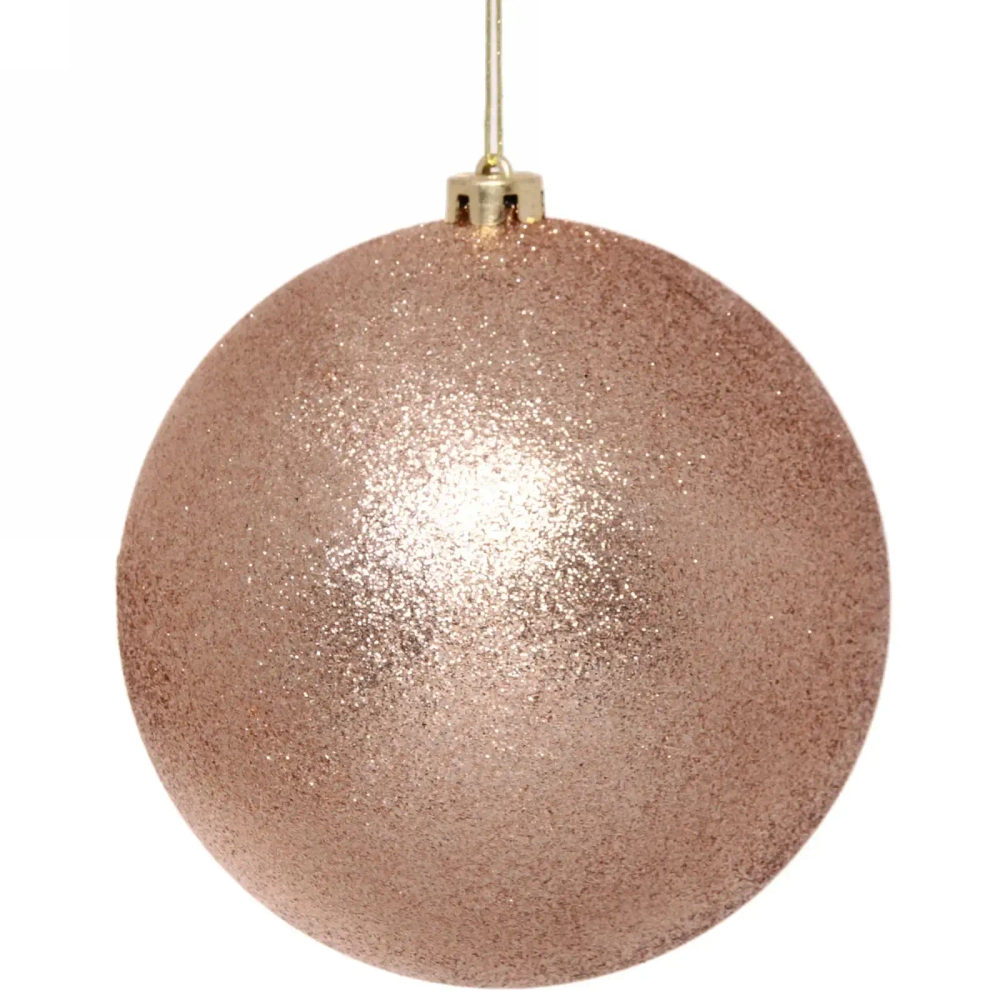 Новогодний шар 20 см «Глиттер», шампань