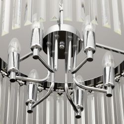 Citilux Джейн CL306161 Хрустальная подвесная люстра Хром