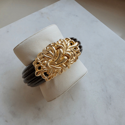 Браслет Inna Cytrine из чёрного люцита