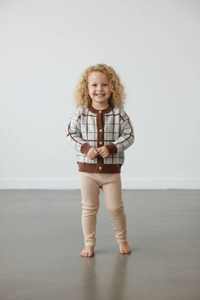 7910-332 Кардиган вязаный (клетка)