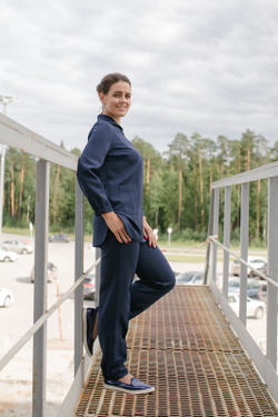 Блузка 2994ШЕ, темно-синий #89ТС092994ШЕ