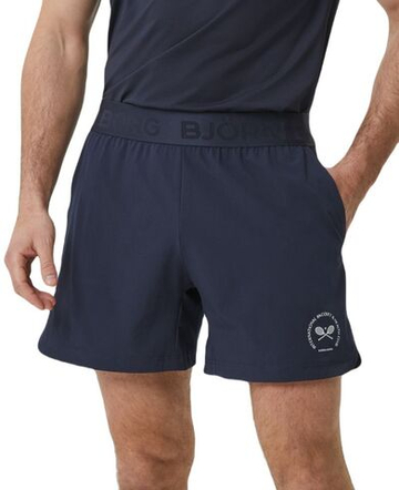 Мужские теннисные шорты Björn Borg Ace Graphic Short Shorts - небесный