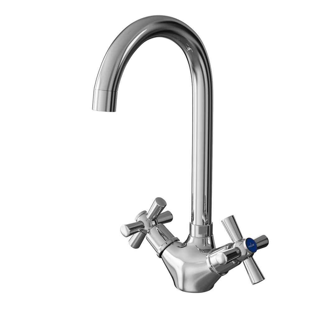 Смеситель для кухни 1/2 кер. MIXLINE ML10-032 высокий излив п/гайку (без подводки)