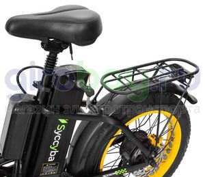 Электровелосипед Syccyba F11 Pro Dual 48V/23Ah (полный привод) - Желтый обод фото №12