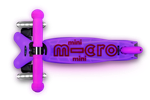 Самокат Mini Micro Deluxe Glow (светящийся) LED морозный розовый
