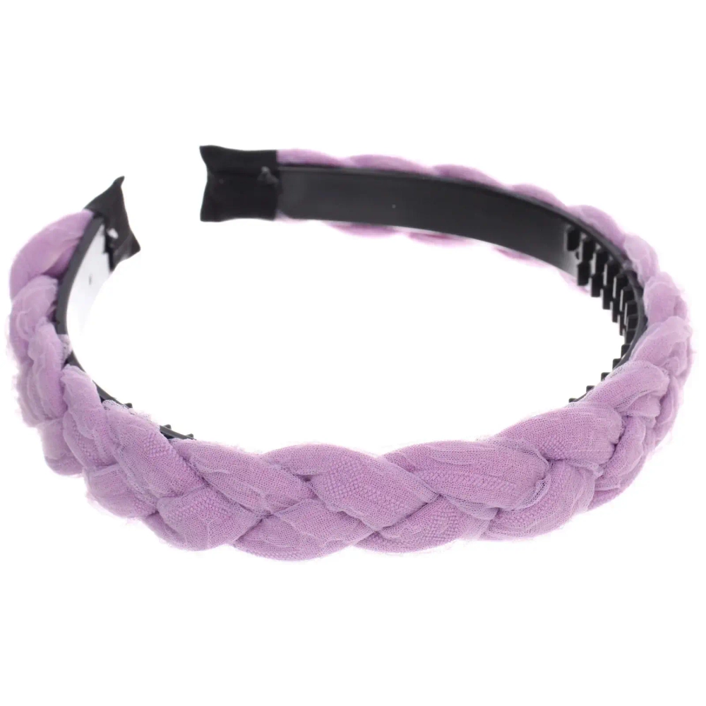 Ободок для волос «МАРЦИПАН», миамо, ширина 1,5см, микс 6 цветов ( в пакете с подвесом)