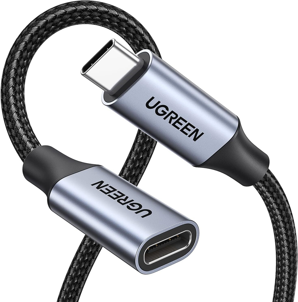 Кабель USB C 3.1 Gen2- USB C, 10Gbps, 5A, 100W, 0.5m. удлинитель UGREEN 80810
