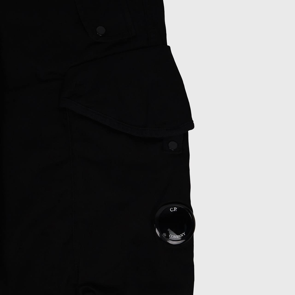 Брюки C. P. Company Black Stretch Sateen Loose Fit Cargo Pants Black