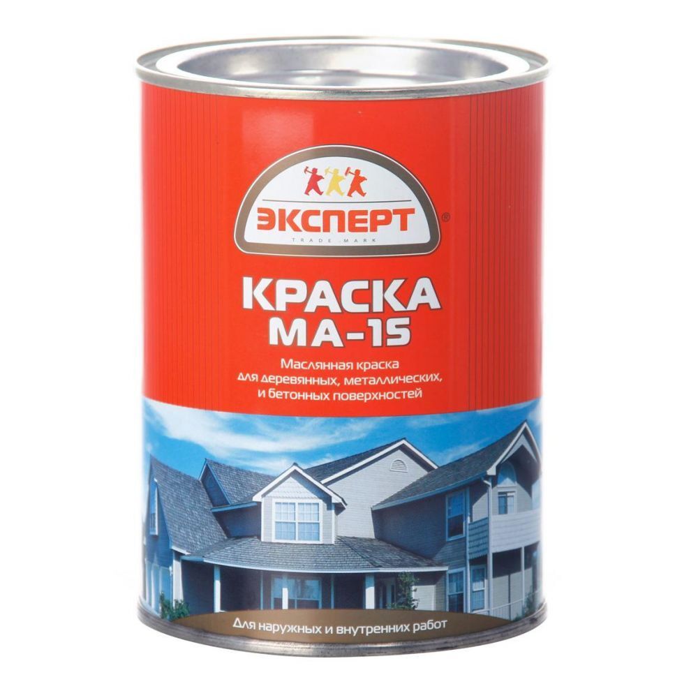 КРАСКА МАСЛЯНАЯ ЭКСПЕРТ МА-15 БЕЛАЯ 0,9КГ