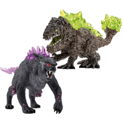 Schleich Eldrador Creatures - Теневая рысь против каменного зверя 70827 / артикул   70827  / GTIN 4059433709260