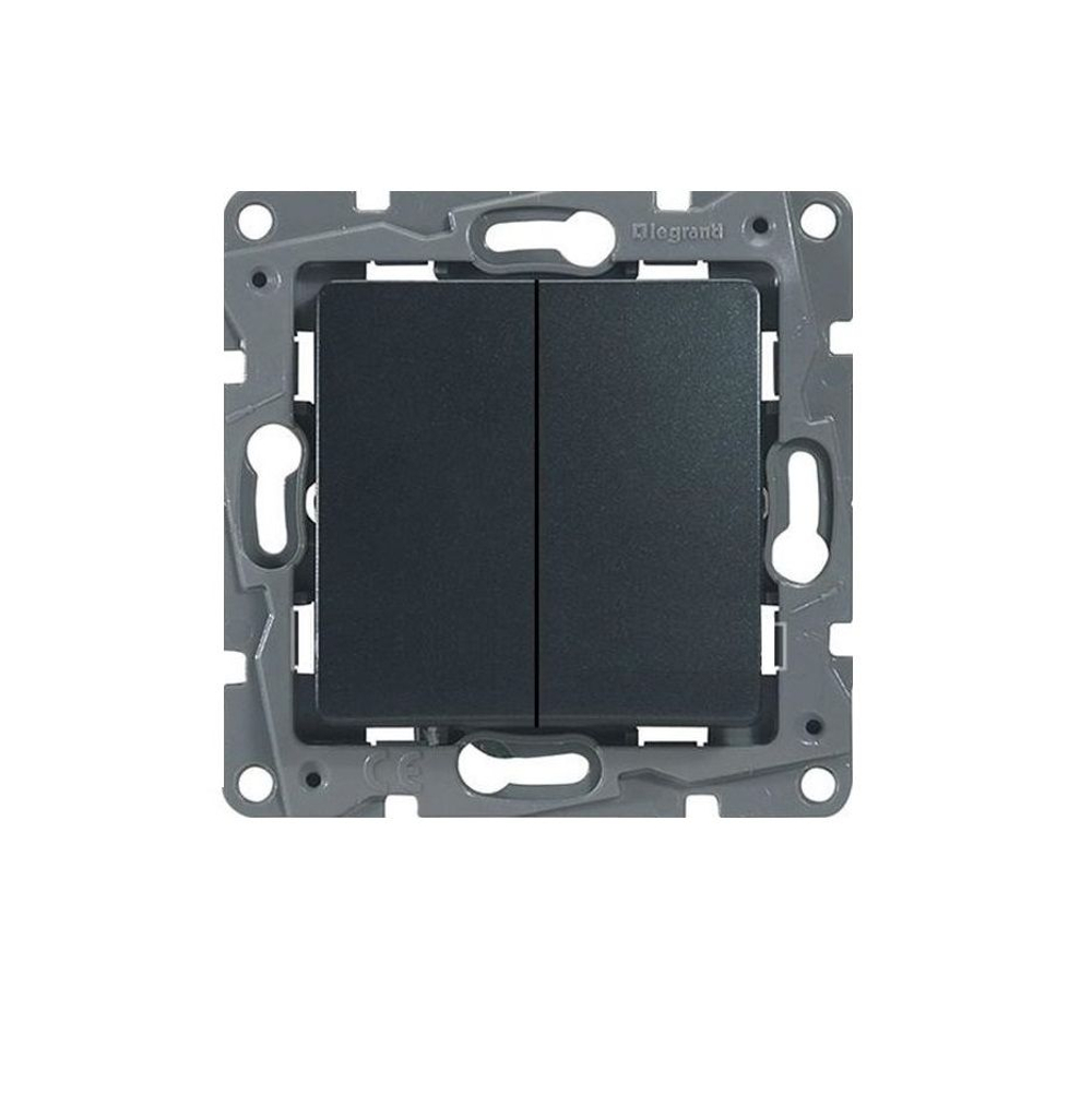 0305 Выкл 2 кл (Чёрный)