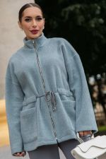 Пальто Альпака (серо-голубое) Б14138-7М LT Collection