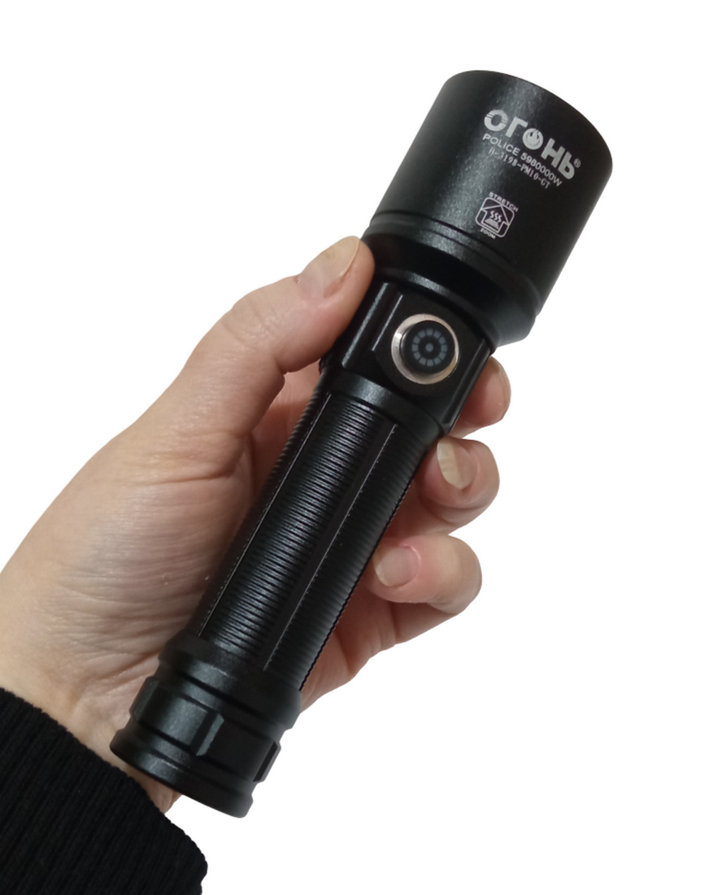 Фонарь ручной, яркий Type-c+Charging bank Огонь MJ619