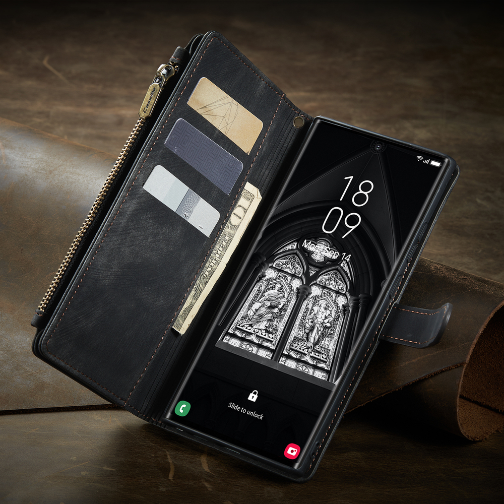 Многофункциональный чехол-кошелек CaseMe 3 in 1 Matte Wallet для Samsung Galaxy S25 Ultra