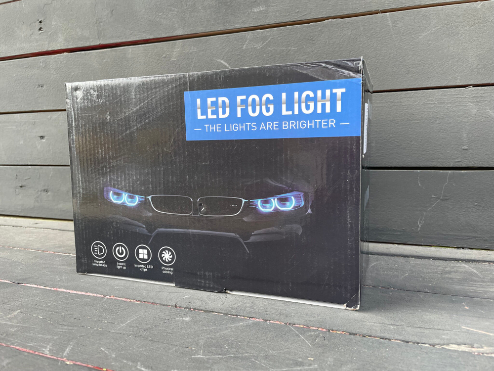 25е - ТУМАНКИ BI-LED (белый, ближний + дальний) би-линзы для Toyota/Lexus, светодиодные противотуманные фары (2 шт. / комплект)