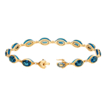 Браслет с Топазом London и Бриллиантами, Br0143-002/1