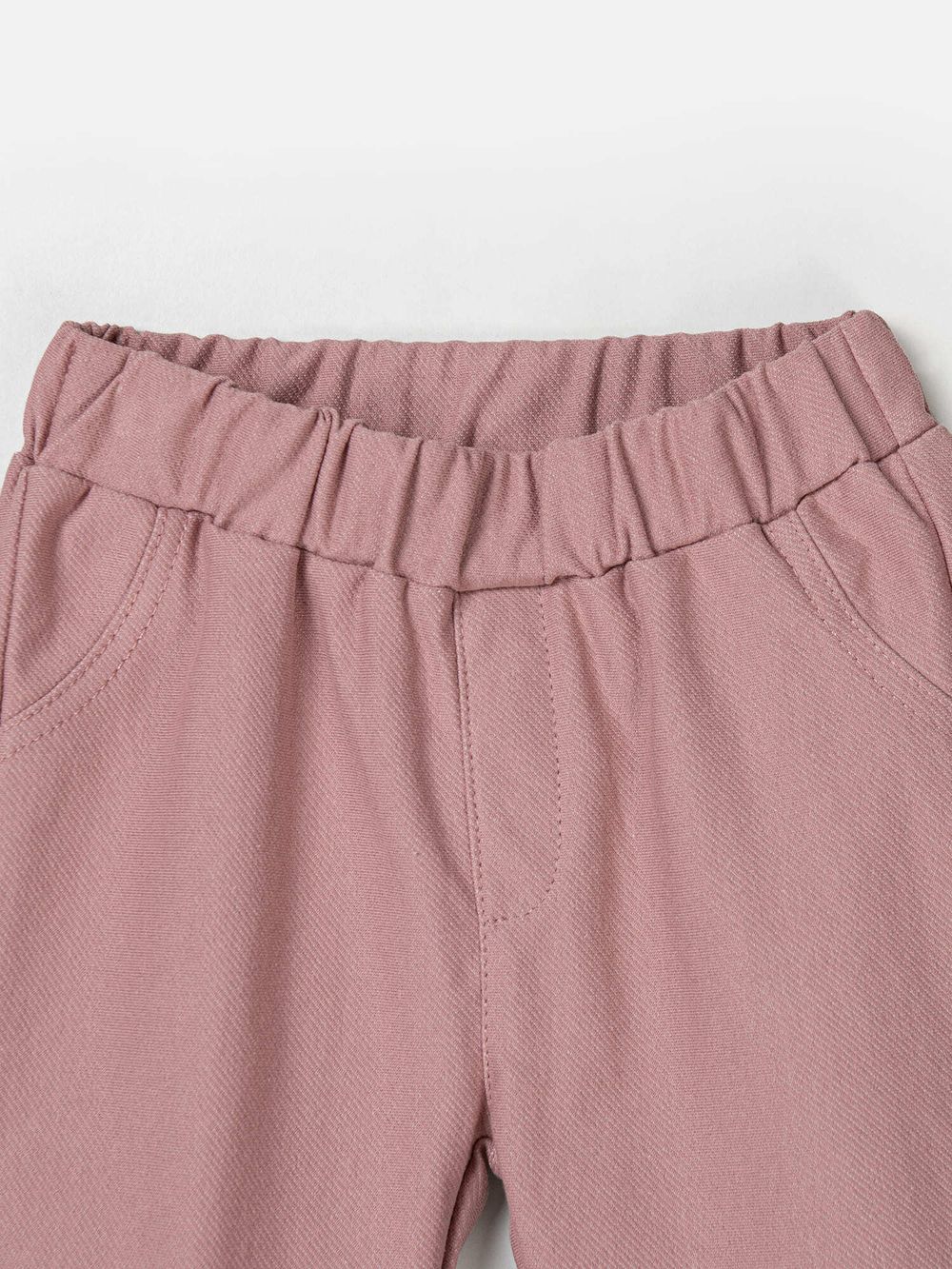 Брюки из джинскота "Пепельная роза" с отворотами 0+