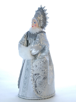 Кукла коллекционная Снегурочка в кокошнике и с муфтой