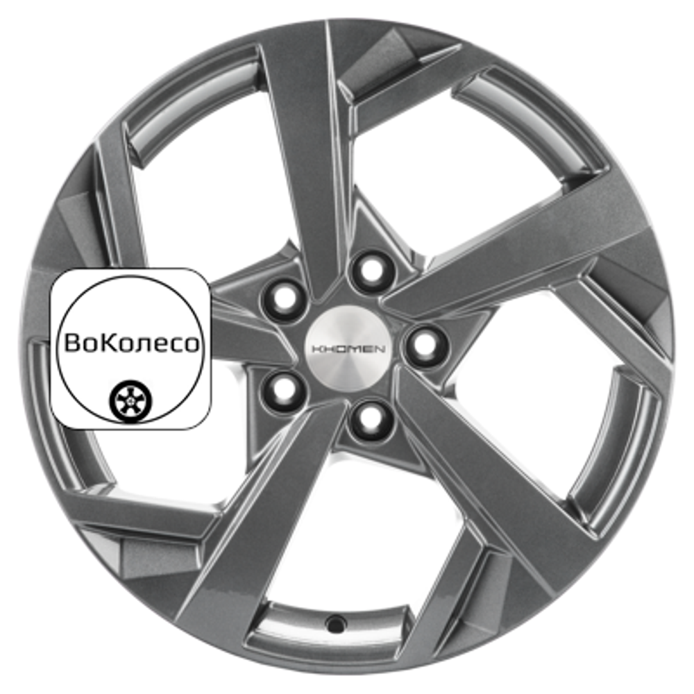 7x17/5x114,3 ET45 D66,1 KHW1712 (Teana/X-Trail) Gray Khomen Wheels