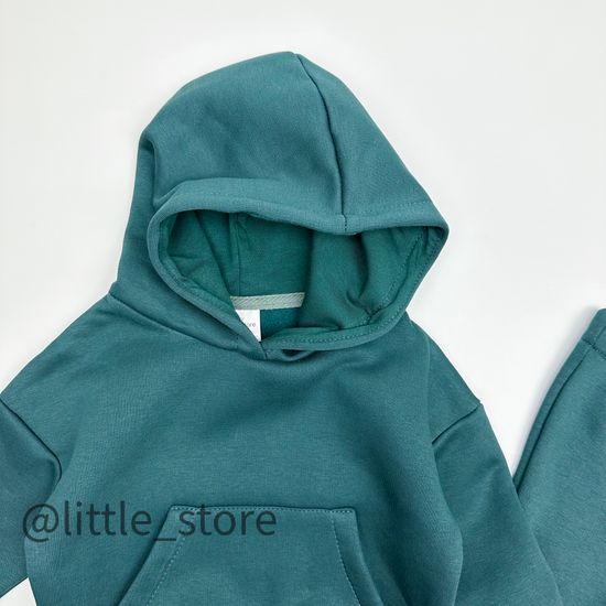 Комплект из футера с начесом "Bright" Королевская ель