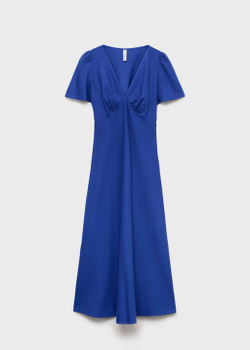 Льняное платье с цветами