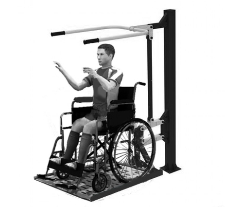 Тренажер для инвалидов «жим вниз» (тяга вертикальная)