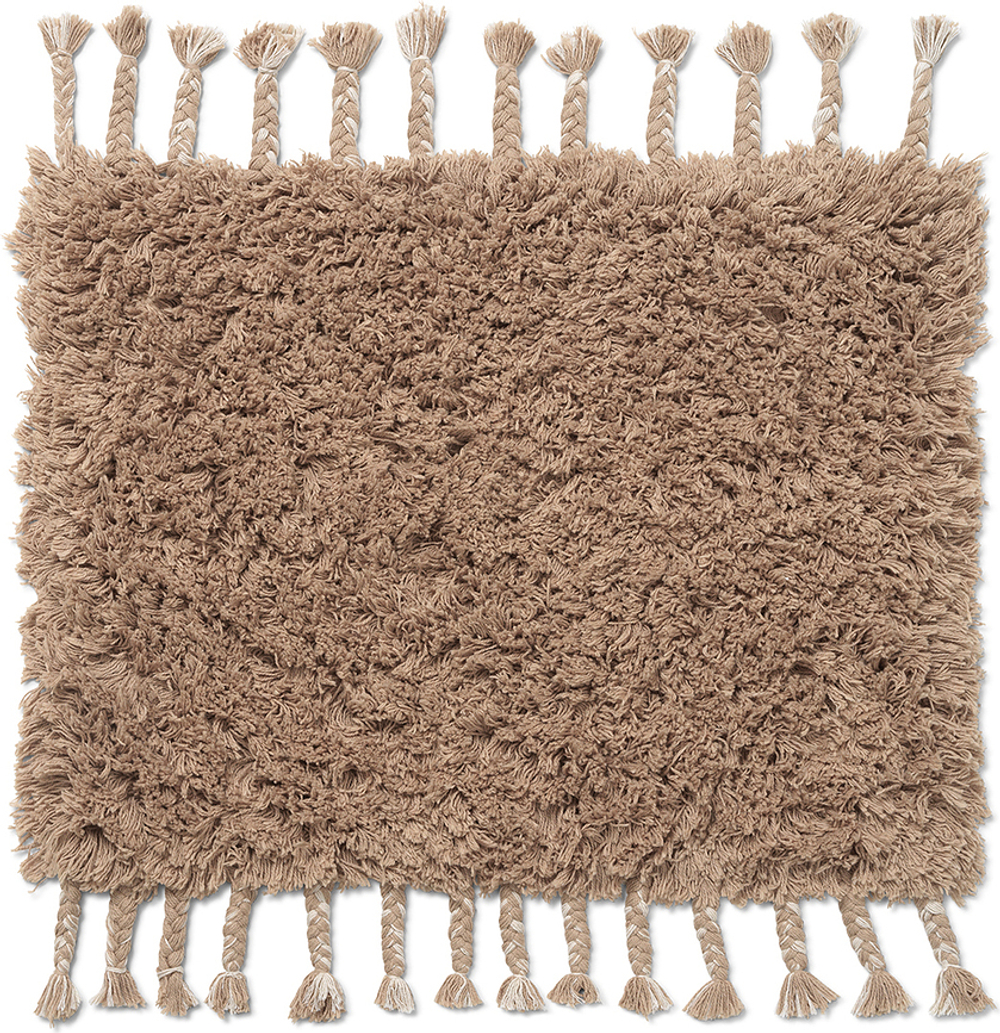 Ковёр Ferm Living Amass, хлопок, 70 50 см, бежевый