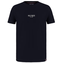 Мужская теннисная футболка Tommy Hilfiger Essential Hilfiger Logo Tee - небесный