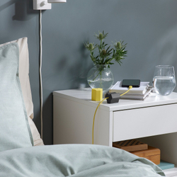 IKEA HAVSKÅL  (ИКЕА ХАВСКÅЛ)  -  2 шт, USB-кабель с грузом, черный/желтый